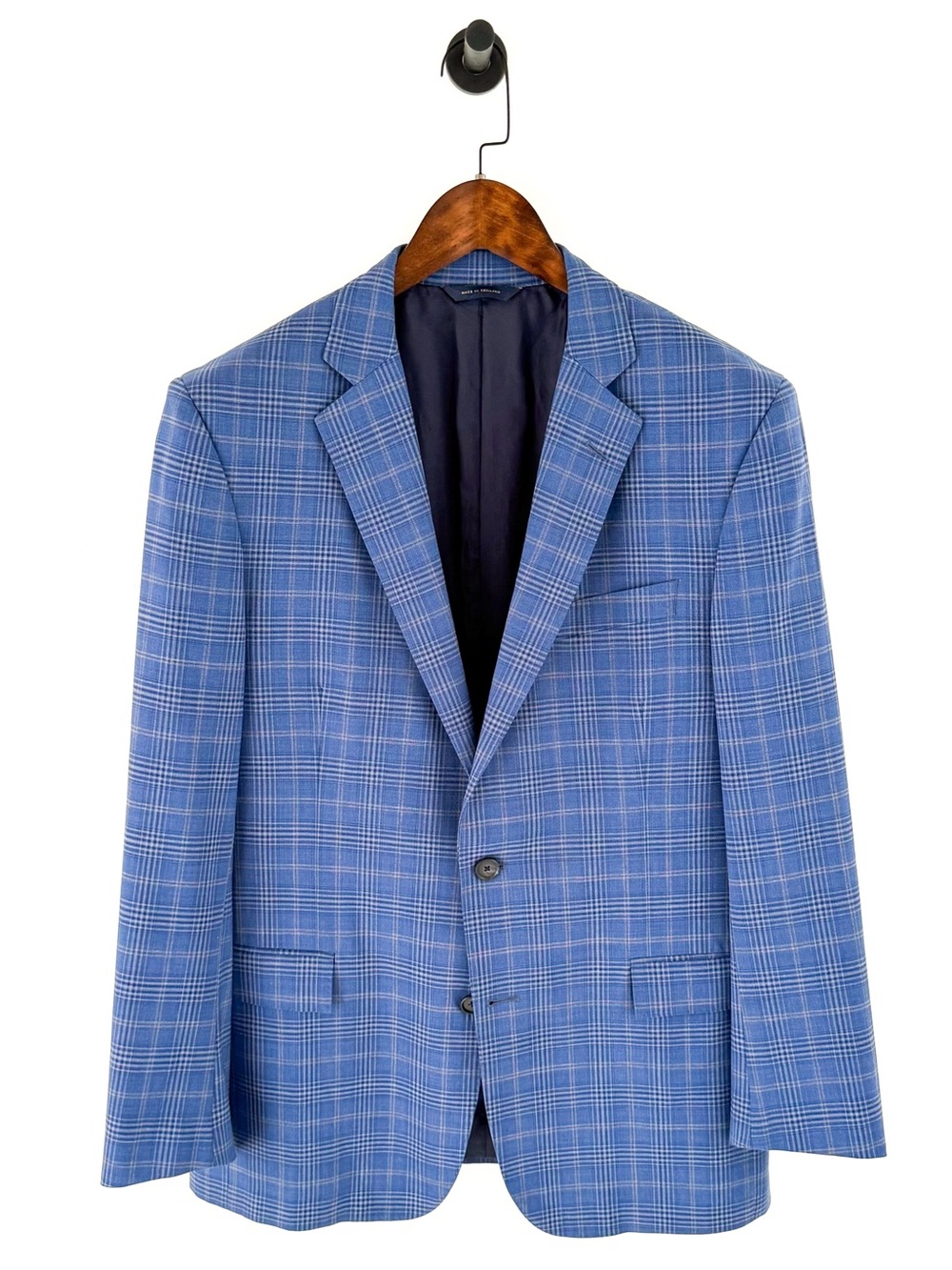 NEW Brooks Brothers Regent Blazer Italian Wool Blue Plaid Sport Coat Jacket 40R